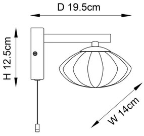 Endon 97182 - Applique da bagno MOBIAS 1xG9/3W/230V IP44 ottone