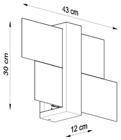 Brilagi -  Applique a LED HERA 1xE27/7,5W/230V legno