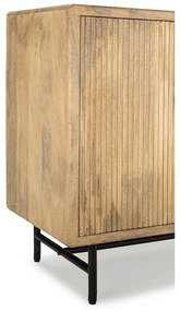 Cassettiera di colore naturale in mango massiccio 150x85x40 cm Mundra – MOME