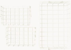 Set di 3 cestini in metallo Mustard Made