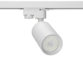 Faretto GU10 per binario Monofase - Bianco - Orientabile
