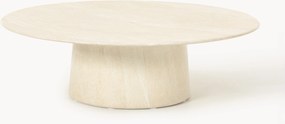 Tavolino rotondo XL effetto travertino Jael