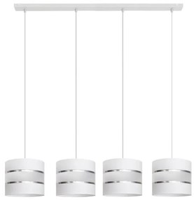 Lampadario a sospensione con filo HELEN 4xE27/15W/230V bianco