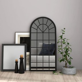 Specchio Nero 90x45 cm Ferro per Uso Interno