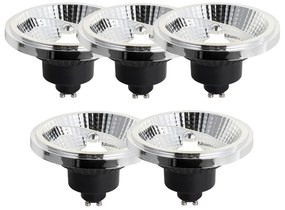 Set di 5 lampadine LED GU10 dimmerabili 111mm 10.5W 770LM 4000K