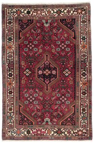Hamedan Tappeto 160x110 Rosso (Iran) Annodato A Mano