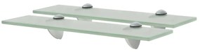 Mensole Galleggianti 2 Pz İn Vetro 40x10 Cm 8 Mm /