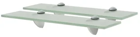 Mensole Galleggianti 2 Pz İn Vetro 40x10 Cm 8 Mm /