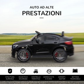 Macchina Elettrica per Bambini 12V con Licenza Mercedes GLA 45 AMG Nera...