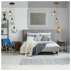 Searchlight  5423-3BK - Lampadario a sospensione con filo MIA 3xE27/60W/230V nero