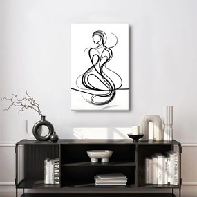 Quadro su tela – Donna dalle linee