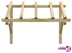vidaXL Tettoia per Porta d'Ingresso 150x100x100 cm in Legno di Pino