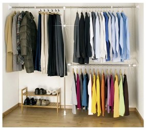 Appendiabiti telescopico in metallo color argento Garment - Wenko