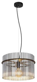 Globo 15698H - Lampadario a sospensione con filo GORLEY 1xE27/60W/230V diametro 40 cm nero