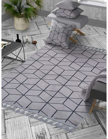 Tappeto lavabile grigio 160x100 cm - Vitaus