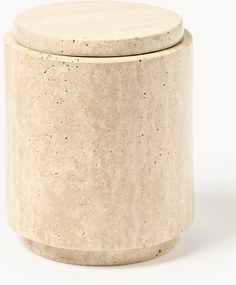 Barattolo portaoggetti in travertino Susan, alt. 14 cm