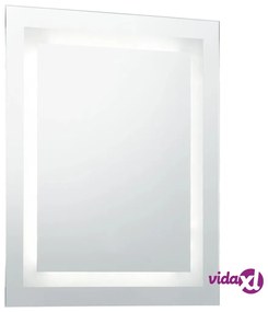 vidaXL Specchio LED da Bagno con Sensore Tattile 60x80 cm