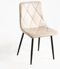 Sedia Lyke Velluto - Beige