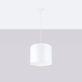 Sollux SL.1403 - Lampadario a sospensione con filo NOVA 1xE27/15W/230V diametro 30 cm bianco