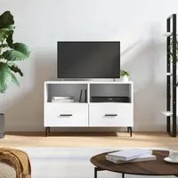 Mobile Porta TV Bianco 80x36x50 cm in Legno Multistratocod mxl 127513