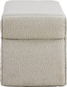 Panchina color crema in tessuto bouclé Nafya - Light &amp; Living