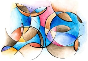 Carta da parati – Disegno astratto di forme