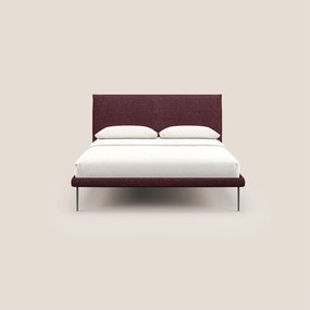 Theo letto imbottito moderno sfoderabile con piedi alti in metallo in tessuto impermeabile T10
