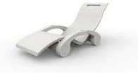 Sdraio Chaise Longe Lettino Galleggiante Da Esterno Prendisole In Polietilene Colore Bianco Cv-S130/9003