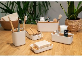 Organizzatore da bagno bianco Ecologic, 8,4 x 7,8 cm - Compactor