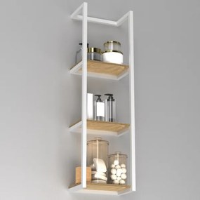 Porta asciugamani da parete 78x23 cm bianco