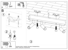 Faretto EYETECH 3xG9/12W/230V nero