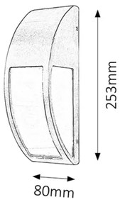 Rabalux 8269 - Applique da esterno GENOVA 1xE27/40W/230V