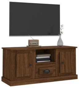 Mobile TV Rovere Marrone 100x35,5x45 cm in Legno Multistrato