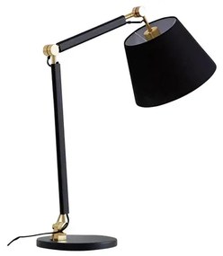 Marvaine Lampada da Tavolo Black/Gold - Lucande