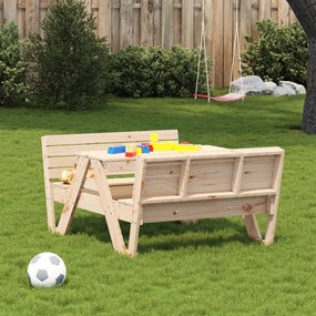 Tavolo da picnic per bambini 88x122x58cm legno massello di pino