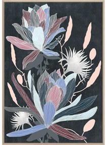 Quadro  fiori DKD Home Decor (2 pezzi) (53 x 4.3 x 73 cm)