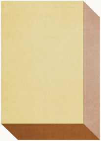 Tappeto in lana a pelo corto tessuto a mano Tekla Box