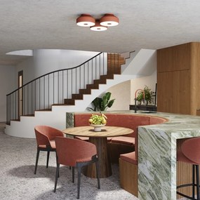 Plafoniera arancione ø 30 cm Blacko – Sollux