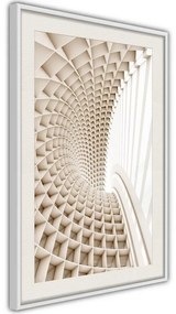 Poster  Curved Library  Cornice Quadri Cornice d'oro con passe-partout, Larghezza x Altezza Home decor 30x45