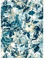 Clarke & Clarke Tapete Lilum - Denim/ Ivory