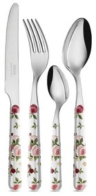 Set 24 Pezzi Posate Provenzali - Roses Rosso e Rosa