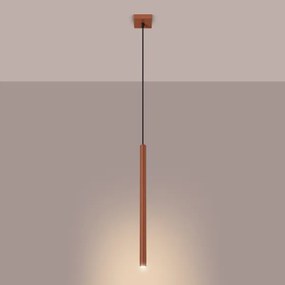 Sollux SL.1524 - Lampadario a sospensione con filo PASTELO 1xG9/8W/230V rosso