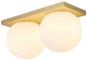 Palla C2135 LED Plafoniera  Dim-to-Warm Opale/Metallizzato - Antidark