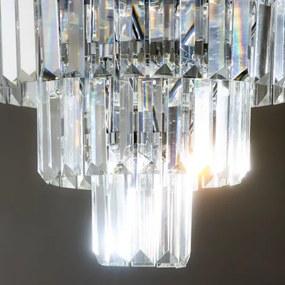 Brilagi - LED plafoniera in cristallo MOZART 5xE14/40W/230V cromo lucido