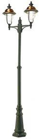 Lampione da giardino, Rustica H 244 cm, grigio, IP43 SOVIL