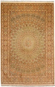 Cashmere Silk Tappeto 280 x 130 Beige (Indian) Annodato A Mano