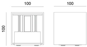Globo 34168SA - Applique da esterno LED VERONIKA 2xLED/3W/230V IP54