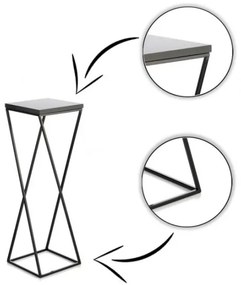 Portafiori LOFT 70x24 cm nero