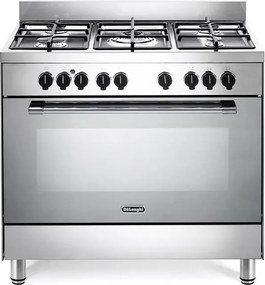 Cucina a gas con forno DE'LONGHI GEMMA 96 M ED inox L 90 x P 60 cm