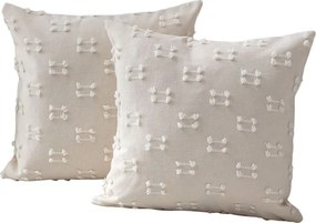 Federe decorative in set 2 pz 43x43 cm Tuffet – Mioli Decor